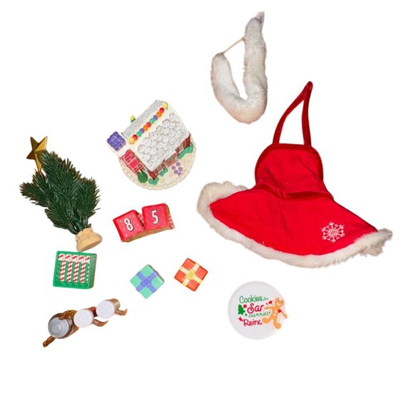 American Girl Doll/Our Generation 18 in Doll Accessories Christmas Lot-GUC - Picture 1 of 8